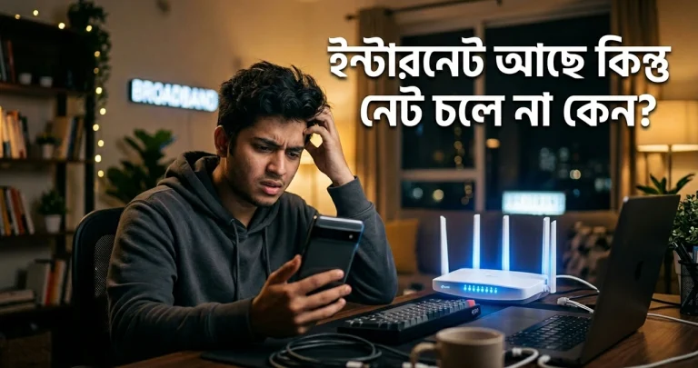 ইন্টারনেট আছে কিন্তু নেট চলে না কেন