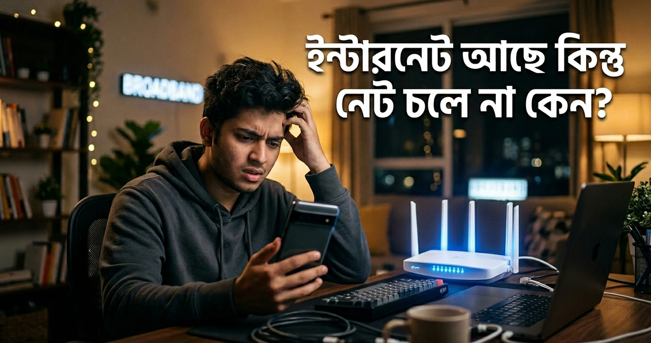 ইন্টারনেট আছে কিন্তু নেট চলে না কেন
