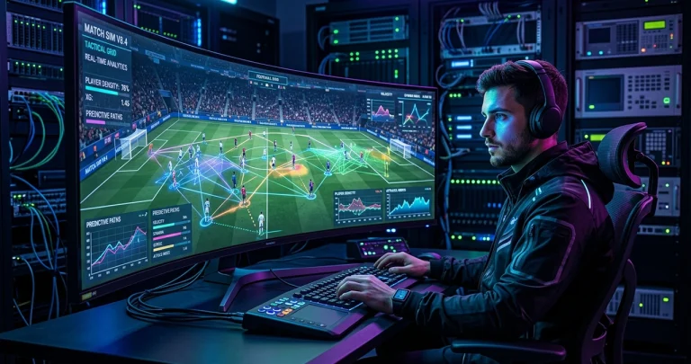 Data scientist simulating football matches using machine learning algorithms