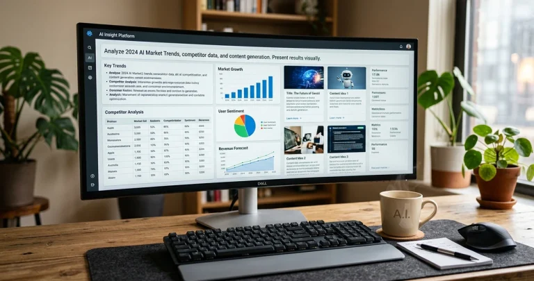 High productivity workspace using AI tools and prompt engineering